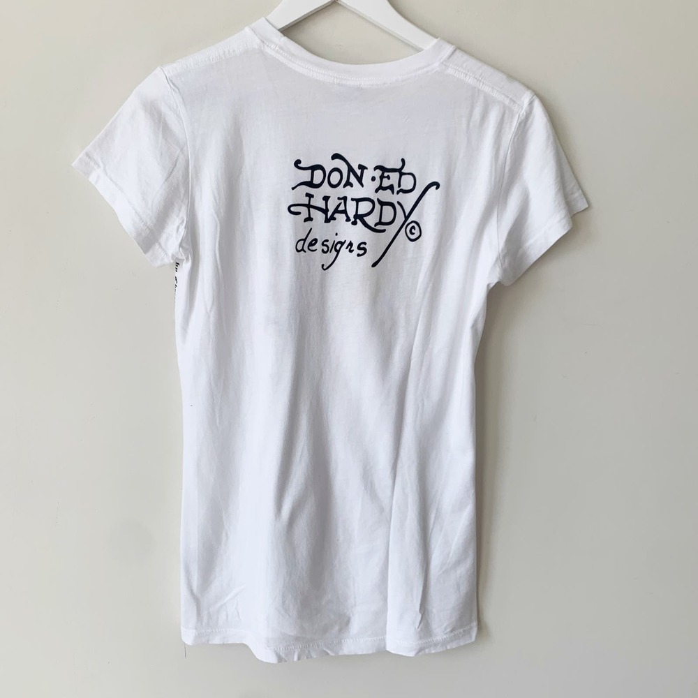 Ed Hardy White Tiger Graphic Tee - Picture 4 of 14